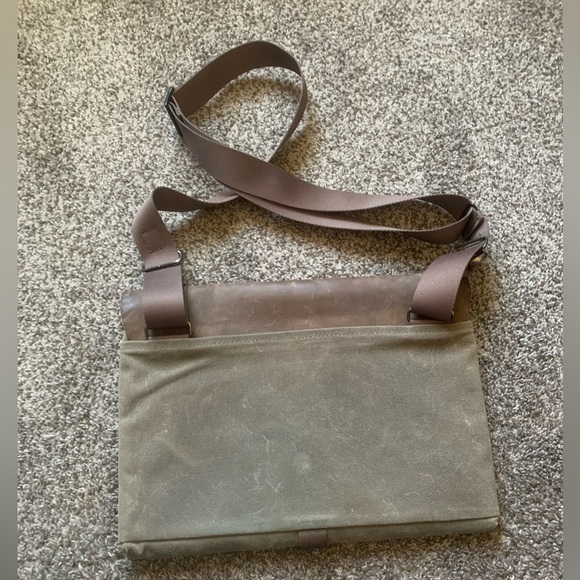 Waterfield Bags SfBags Messenger Bag Waxed Canvas Tin Cloth Leather Rare - Picture 3 of 8